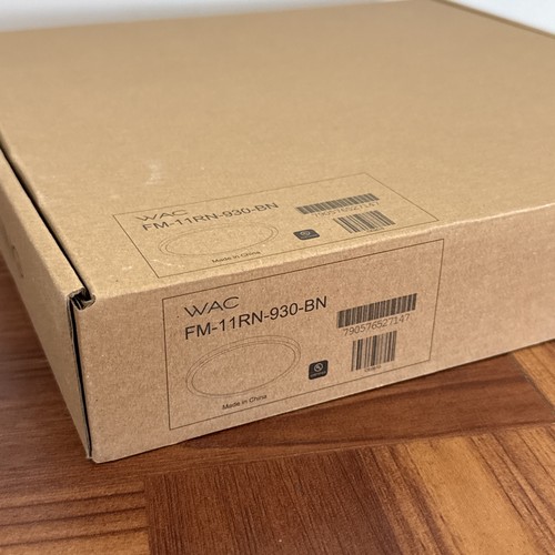 WAC LIGHTING FM-11RN-930-BN 11" LED ROUND CEILING LIGHT, 3000K BRUSHED NICKEL - Picture 5 of 6