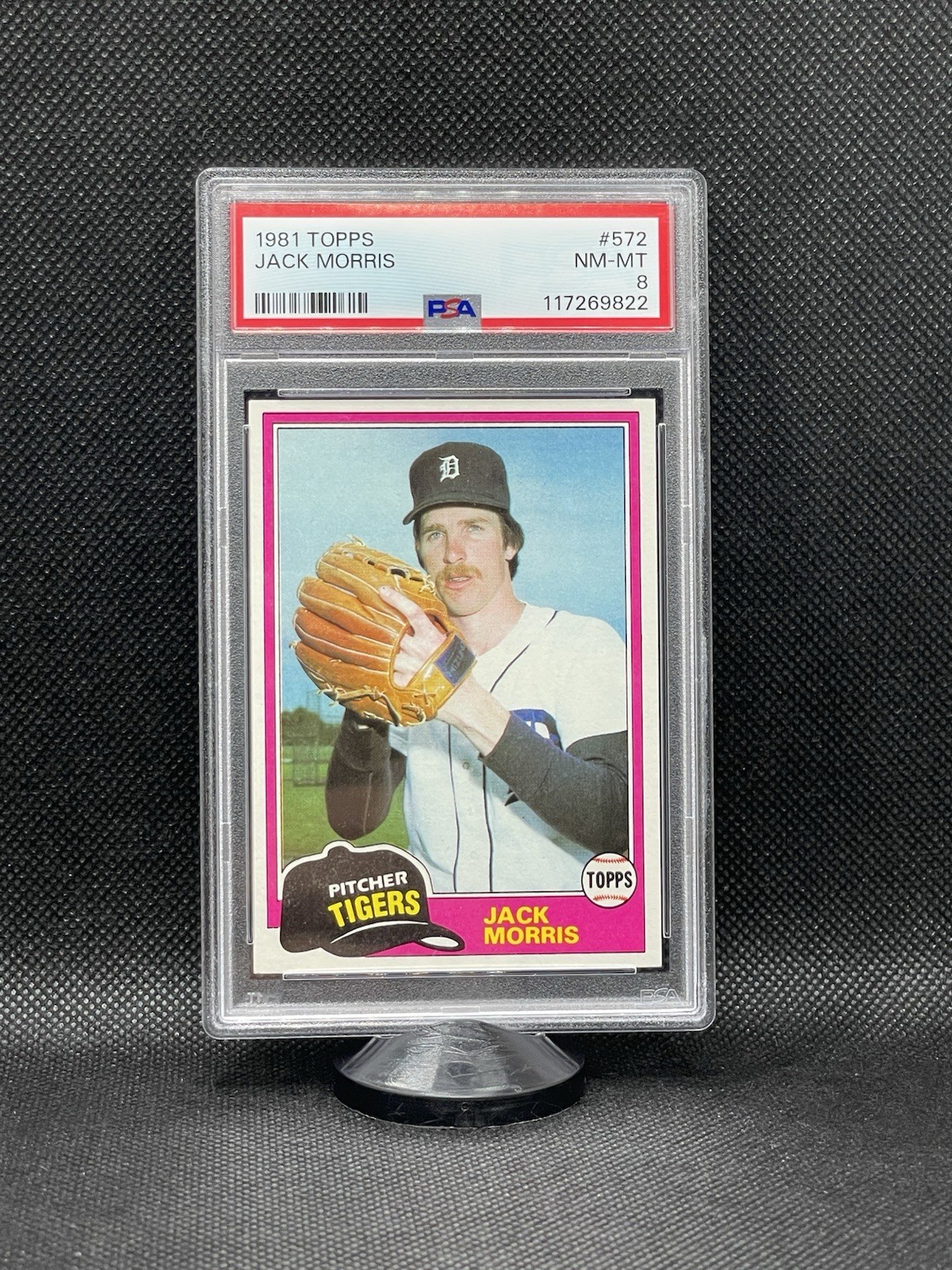 1981 Topps Jack Morris #572 PSA 8 Detroit Tigers HOF