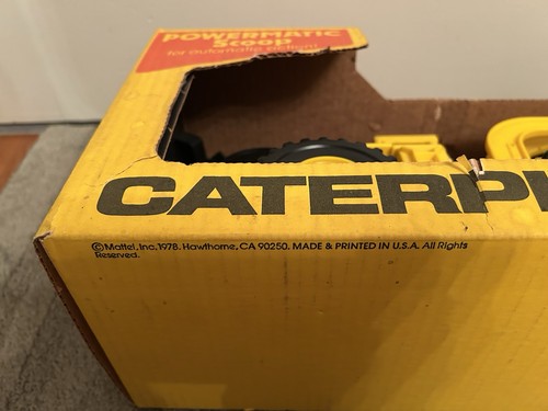1978 Mattel Caterpillar Wheel Loader W/Powermatic Scoop In Box NOS Open Ends - Picture 18 of 18