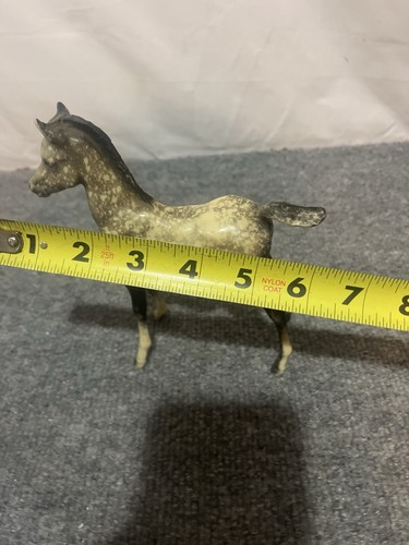 Vintage Horse Pony Grey And White Spots Equestrian 6" - Picture 5 of 11