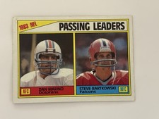 1984 Topps Dan Marino RC Steve Bartkowski Passing Leaders #202 Cond Excellent