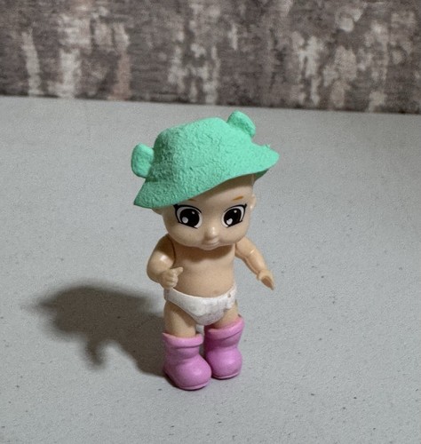 Headstart Baby Secret Toy Doll 3” Inch Blue Sun Hat Pink Rain boots - Picture 3 of 5