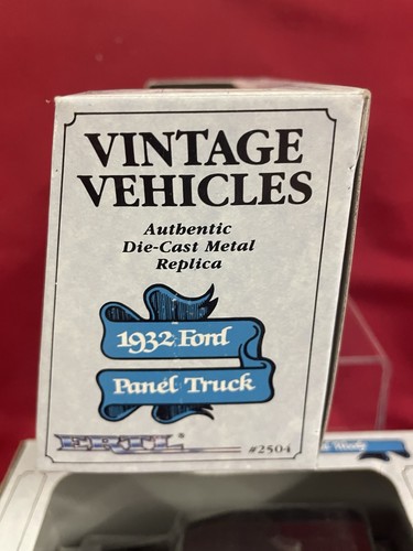 3 NIB Ertl Vintage Vehicles - ‘32 Ford Panel, ‘40 Ford Woody, ‘50 Chevy Semi Cab - Picture 3 of 13
