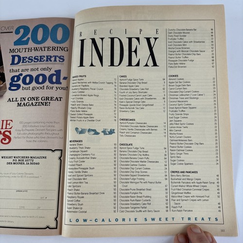 Weight watcher's Magazine 2 dessert theme, 1 from 1987 and 1 from 1995 - Picture 20 of 21