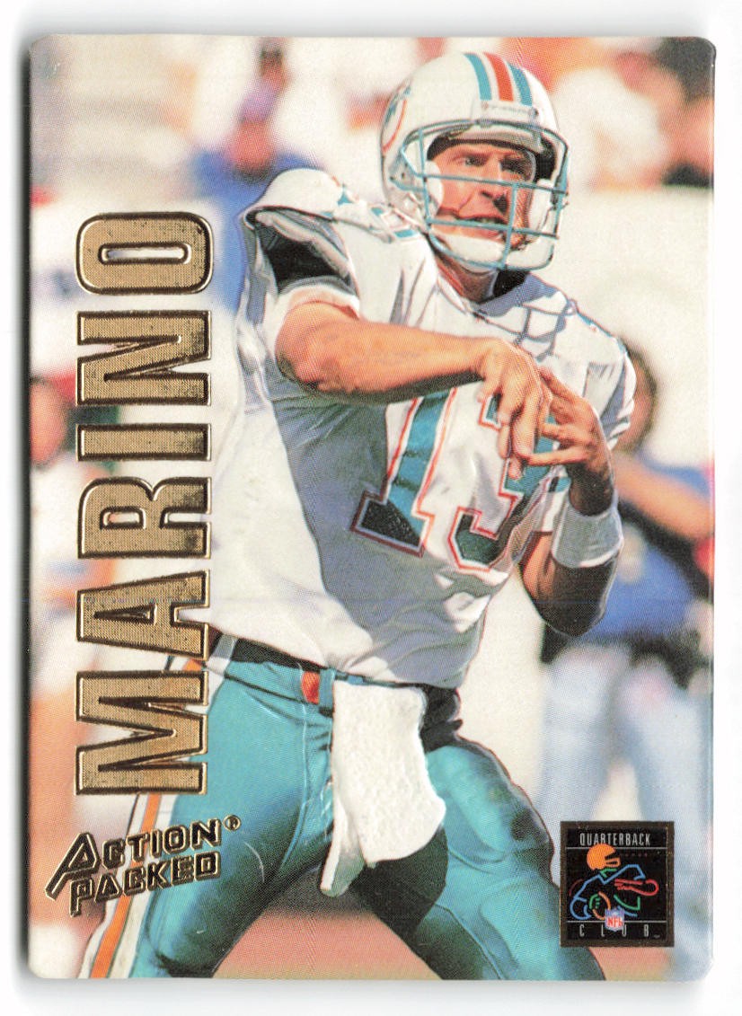 1993 Action Packed #11B Dan Marino Quarterback Club Braille Miami Dolphins
