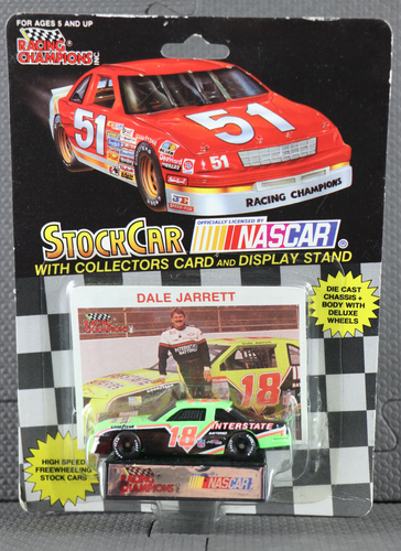 1992 Racing Champions 1/64 Diecast Dale Jarrett #18 Interstate Stock Car NOS - Picture 2 of 3