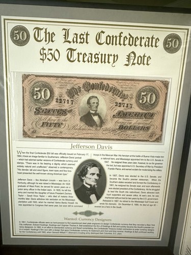 The Last Confederate Treasury Notes 50 & 100 - Picture 3 of 4