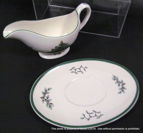 13 Stück Spode Christmas Tree England SERVIERSCHALEN eckig Pfanne Schale, Soße, Butter - Bild 3 von 12
