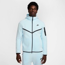 Nike Mens Tech Full-Zip Windrunner Hoodie Glacier Blue HV0949-474 Sz XL Long