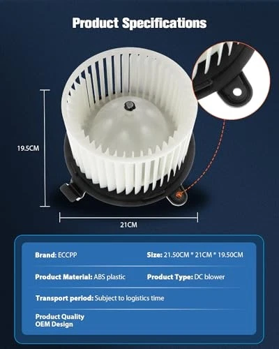 HVAC Heater Blower Motor w/Fan Cage for 2007-2013 Suzuki SX4/Crossover - Imagem 4 de 4