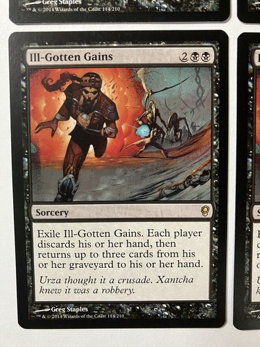 Magic The Gathering MTG Ill-Gotten Gains X4 Cards Conspiracy Regular Rare - Picture 5 of 6