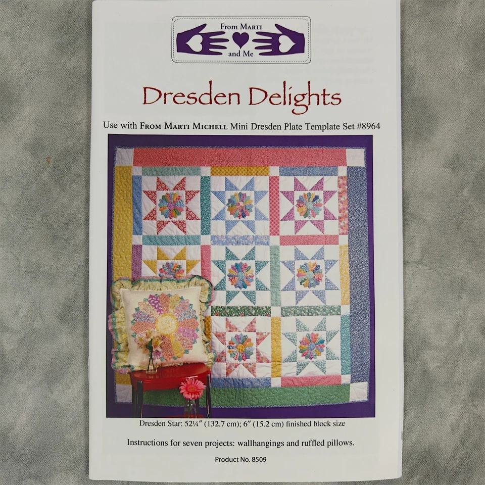 Dresden Delights Quilt Pattern Marti Michell #8509 – Mini Dresden Plate #8964 - Image 2 of 3