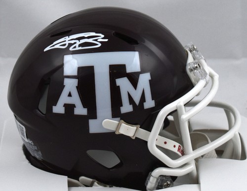 Johnny Manziel Autographed Texas A&M Speed Mini Helmet - Beckett W Hologram - Picture 1 of 3