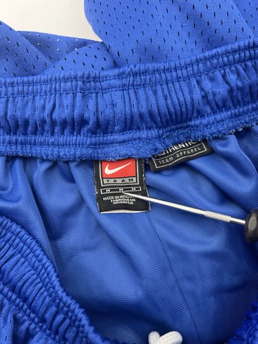 VINTAGE Nike Team Duke Shorts Mens M Blue Black Devils Basketball Authentic - Picture 12 of 15