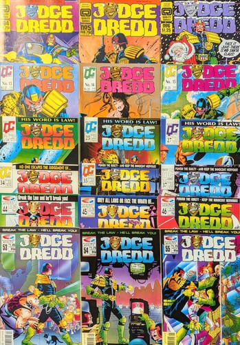 JUDGE DREDD 51 Comic Lot Vol 2 #1-25 #27-35 #37-55 Quality, Fleetway 1986 - Picture 4 of 24