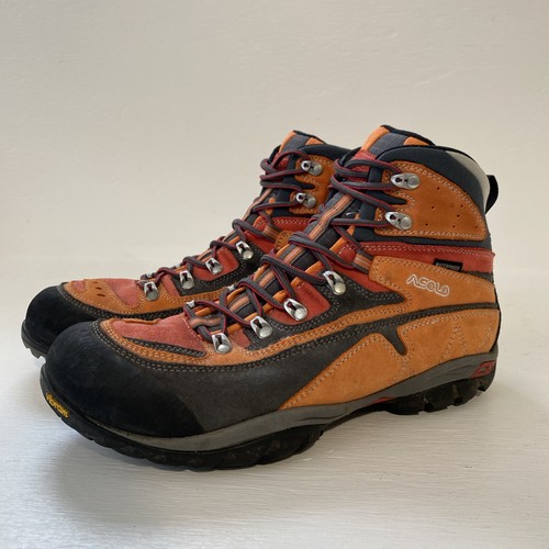 Asolo Zion WP Hiking Boots – Men’s US 10 – Orange Suede Waterproof Ankle Boots
