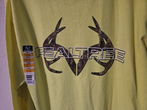 (2) Men's Size 2XL LONG Sleeve Green Bone Collector Yellow Real Tree T-Shirts - Picture 7 of 10