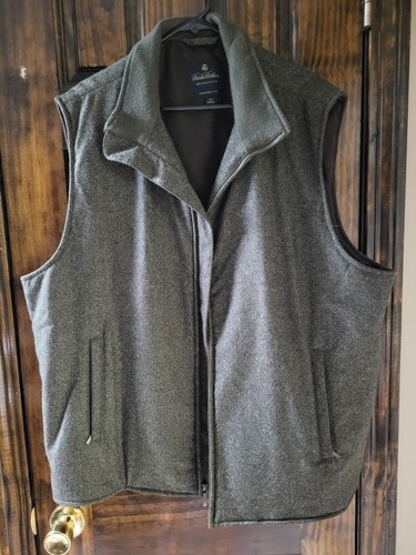 New Brooks Brothers Brookstorm Storm System Vest  Wool Full Zip Size XL - Picture 1 of 7