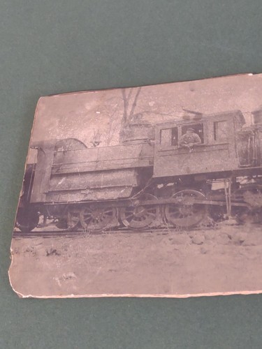Antigua foto de tren máquina de vapor Erie - Imagen 2 de 7
