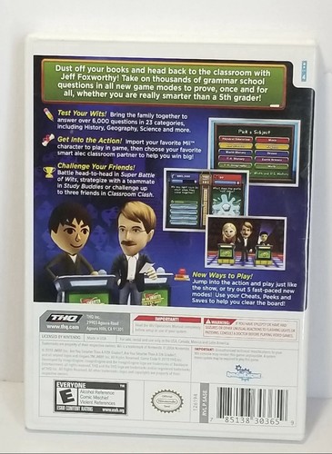 Are You Smarter Than a 5th Grader: Back to School - Nintendo Wii Complete - Picture 2 of 3