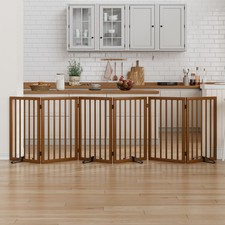 Dog Gate 32" Tall Foldable Dog Gate for Doorways Freestanding Pet Gate for Do...