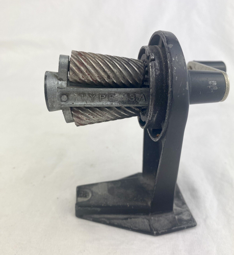 Vintage Apsco Wall / Desk Mount Berol Giant Sharpener Wood Grain 6 Hole made USA - Picture 9 of 12