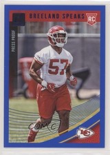 2018 Panini Donruss Rookie Press Proof Blue Breeland Speaks #368 Rookie RC