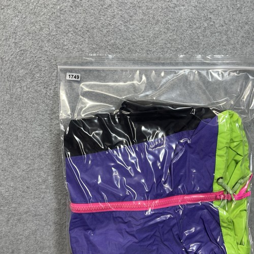Vintage 90s Action Plus K2 Winter Wave Ski Jacket Neon Pink Green Black M - Picture 12 of 12