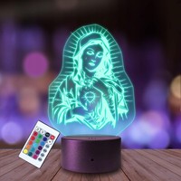 Personalisierte 3D Led Lampe Nachtlicht Geschenk Heilige Maria SchöNes