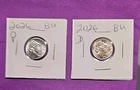 2026 P & D Emerging Liberty Dimes "BU"  In Coin Flips! **FREE SHIPPING**#wj381