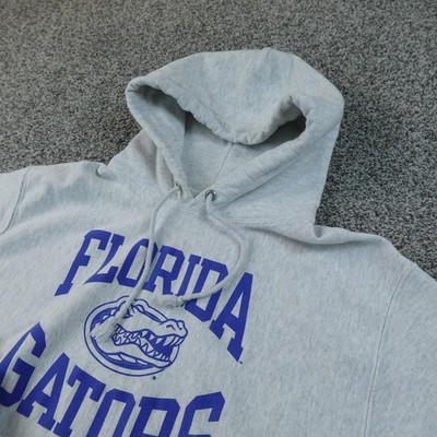 Florida Gators Hoodie Mens L Gray NCAA Champion Reverse Weave