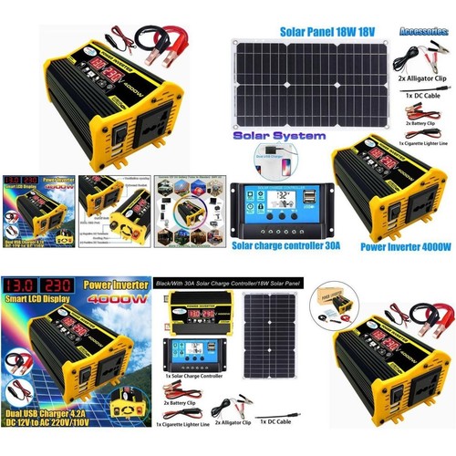 Kit de panel solar 4000W 220V generador de energía solar completo sistema de red doméstica// nuevo - Imagen 8 de 14
