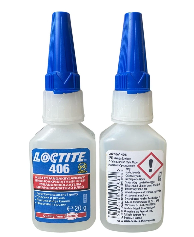 Loctite 406 General Purpose, adesivo istantaneo a bassa viscosità 20 g IVA INCL