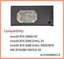 Granzon GPU Water Block For Inno3D RTX 5090 iCHILL X3 / MSI RTX5090 VENTUS 3X