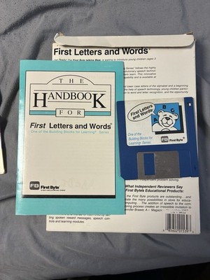 First Letters and Words   Commodore Amiga  Complete Box w/ Disk & Manual  Tested