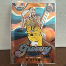 2026 Prizm WNBA Kelsey  Plum Silver Groovy SP  Insert  #4 Los Angeles Sparks