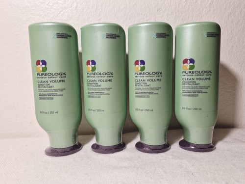 X4 Pureology Clean Volume Condition For Fine Colour-Treated Hair 250ml/8.5oz ech - Picture 1 of 5