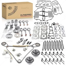 3.5L V6 Engine Rebuild Kit Rods Pistons Gasket Set For INFINITI G35 FX35 Nissan