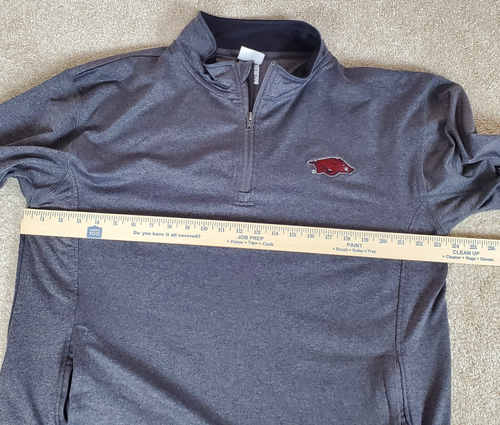 Arkansas Razorbacks 1/4 Zip Pullover Langarm Gr. L 42/44 Seitentaschen - Bild 4 von 13