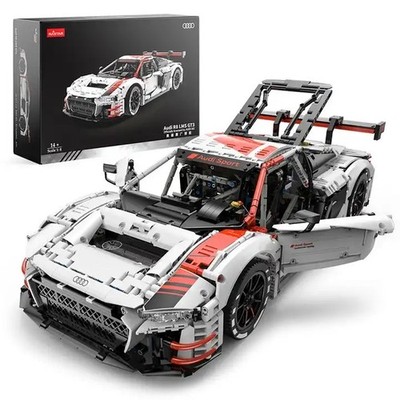 Rastar 99310 Audi R8 GT3 Sportwagen 1:8 Technik Klemmbausteine 3314 Teile OVP