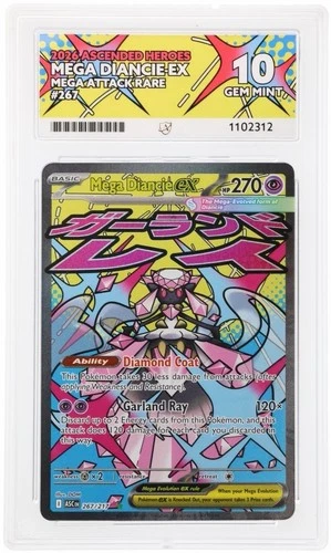 Mega Diancie Ex MAR 267/217 Ascended Heroes Ace 10 Perfect Subgrades