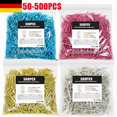  Schrumpfverbinder Stoßverbinder Kabelverbinder Quetschverbinder Schrumpfbar Set - Bild 1 von 4