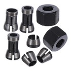  8 Pcs Trimming Machine Chuck Engraving Adapter Cnc Router Collet
