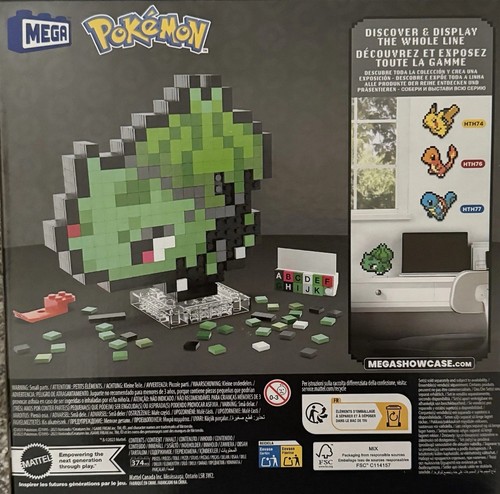 MEGA BLOKS Pokémon Pixel Art Lot of 2 Bulbasaur & Poké Ball Sets NEW SEALED - Picture 5 of 5