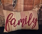 12inx20in Nice Fluffy "FAMILY" DECOR pillow
