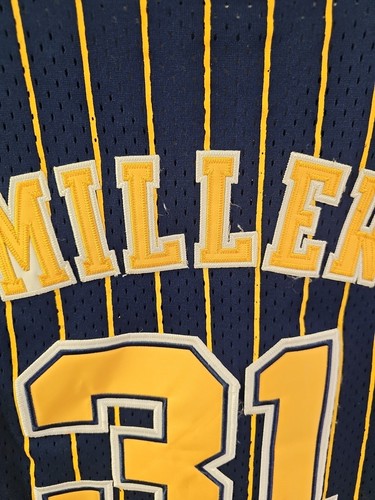 Reggie Miller #31 Indiana Pacers Jersey Hardwood Classics Adidas NBA size Medium - Picture 7 of 7