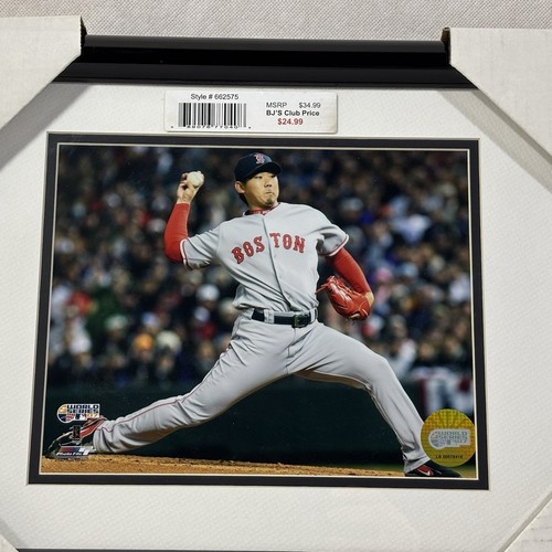 Hideki Okajima Boston Red Sox 2007 World Series Framed & Matted Photo - Picture 8 of 18