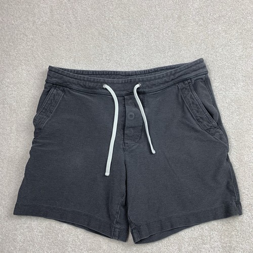 James Perse Herren Gr. 1 French Terry Shorts USA Stretch Athleisure Luxus Resort Fitnessstudio