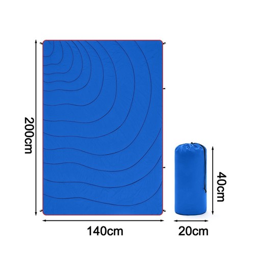 Outdoor Waterproof Down Filled Camping Blanket Warm Lightweight Travel Blanket - Picture 9 of 32