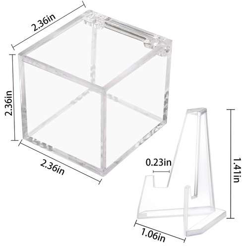 Championship Ring Display Case, Clear Acrylic Championship Ring Holder Box, A... - Foto 2 di 7